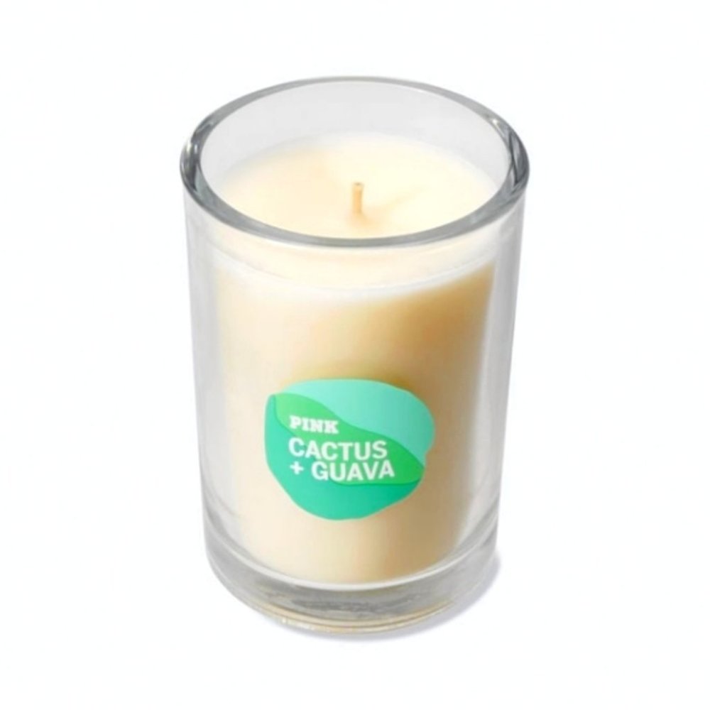 Pink Cactus & Guava single wick candle